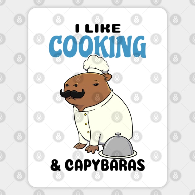 I like Cooking and Capybaras Sticker by capydays